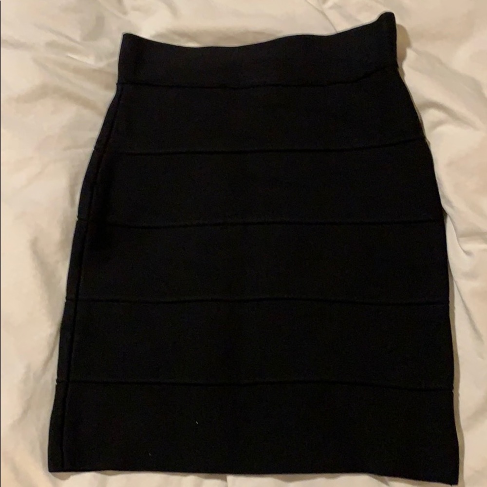 Bcbg black bandage skirt